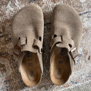 Birkenstock Boston taupe suede